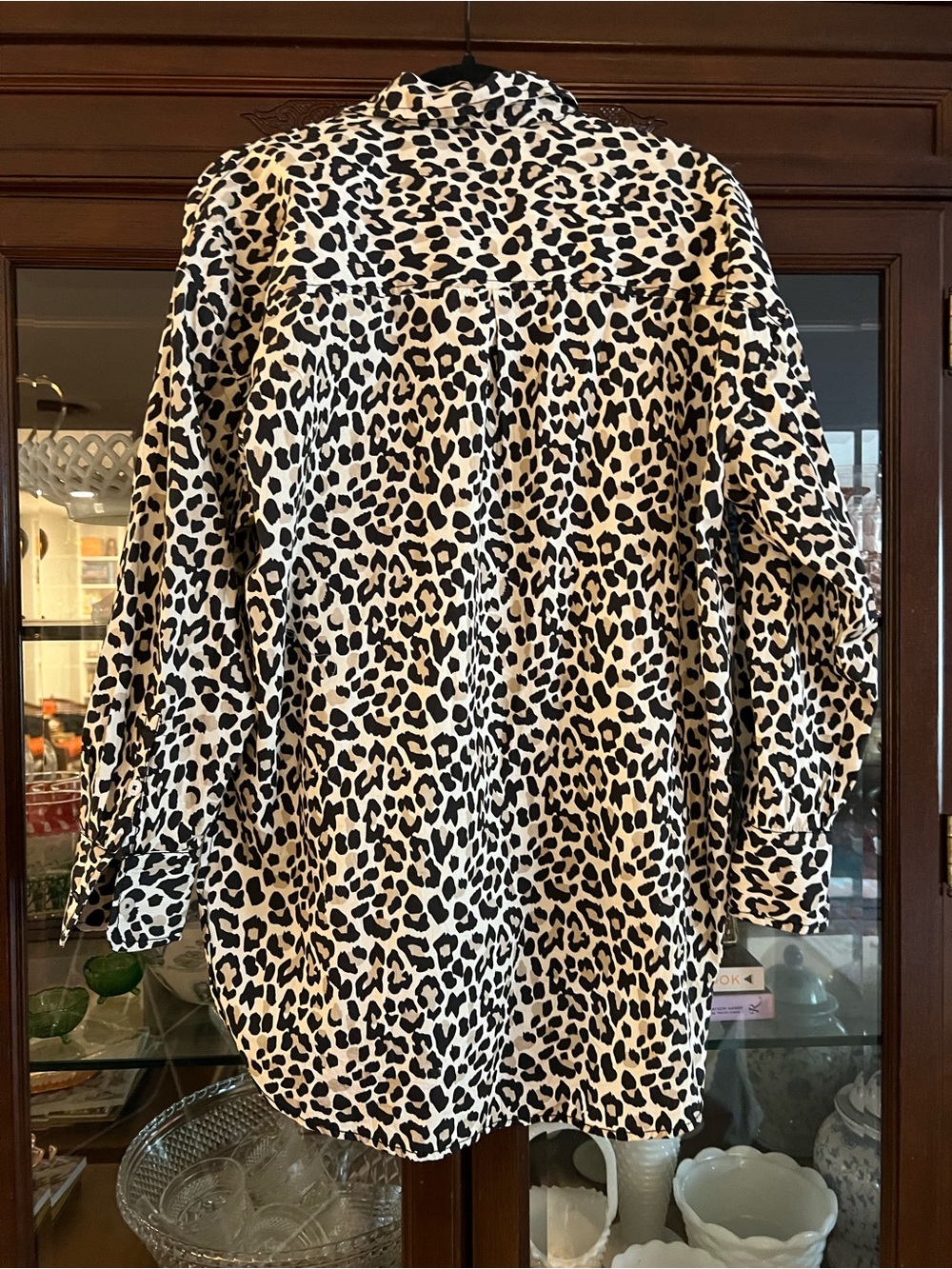 Maeve by Anthropologie Bennet buttondown shirt leopard print size S - Picture 6 of 6